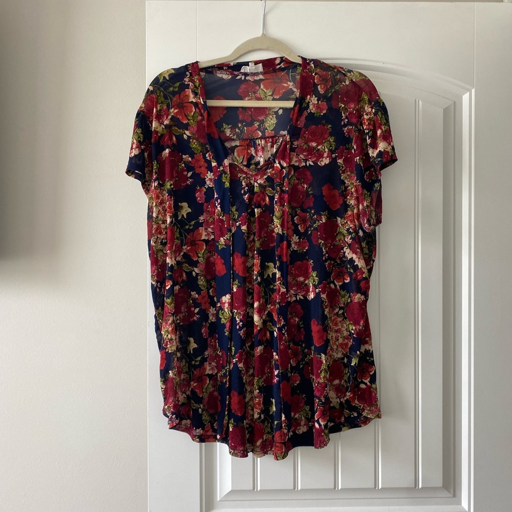 3x flora shirt